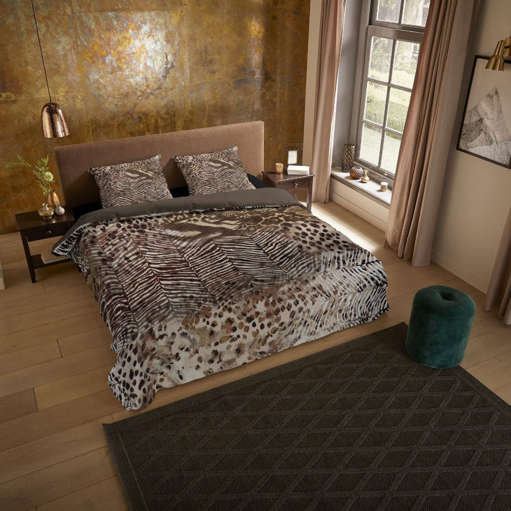 Pure dekbedovertrek Skins bruin - Microvezel