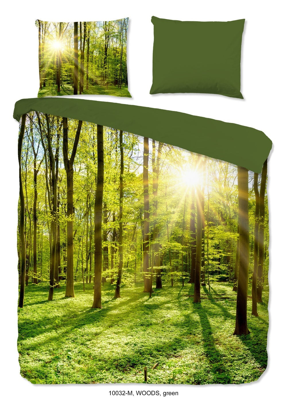 Pure dekbedovertrek Sunny forest - groen - Microvezel