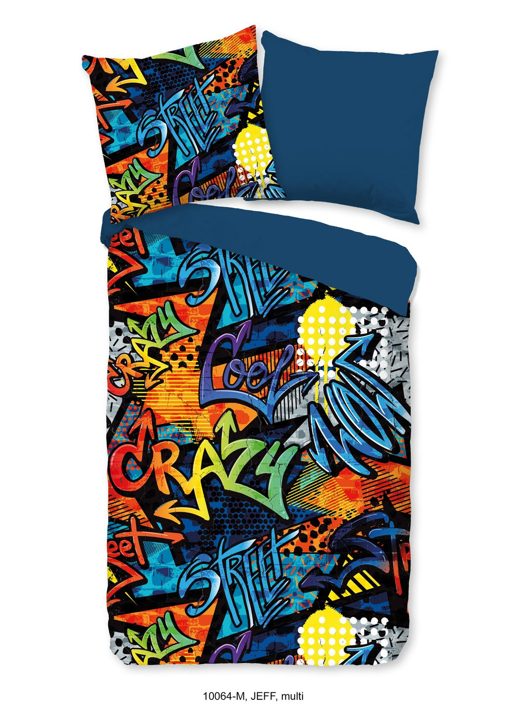 Pure dekbedovertrek Graffiti - microvezel - 1-persoons