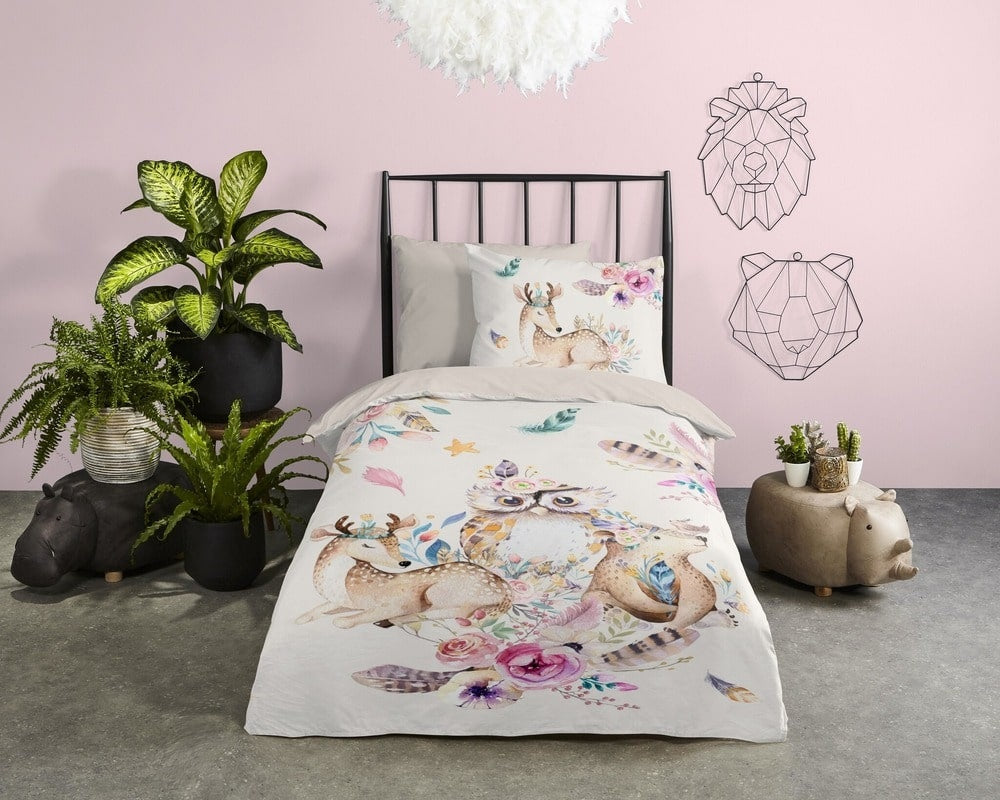 Kinderdekbedovertrek Meandra - Microvezel - 1-persoons (140x220 + 60x70 cm)