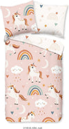 Pure kinderdekbedovertrek Unicorn Aina - microvezel