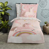Kinderdekbedovertrek Unicorn  - microvezel - 1-persoons (140x220 + 60x70 cm)