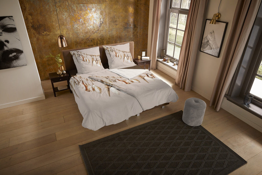 Pure dekbedovertrek Ibiza - schelpen - Zand - Microvezel