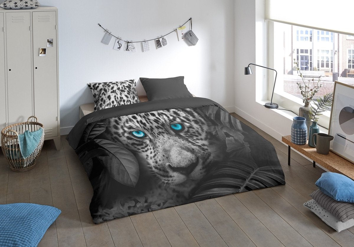 Sleeptime dekbedovertrek Panther blue eyes - Microvezel