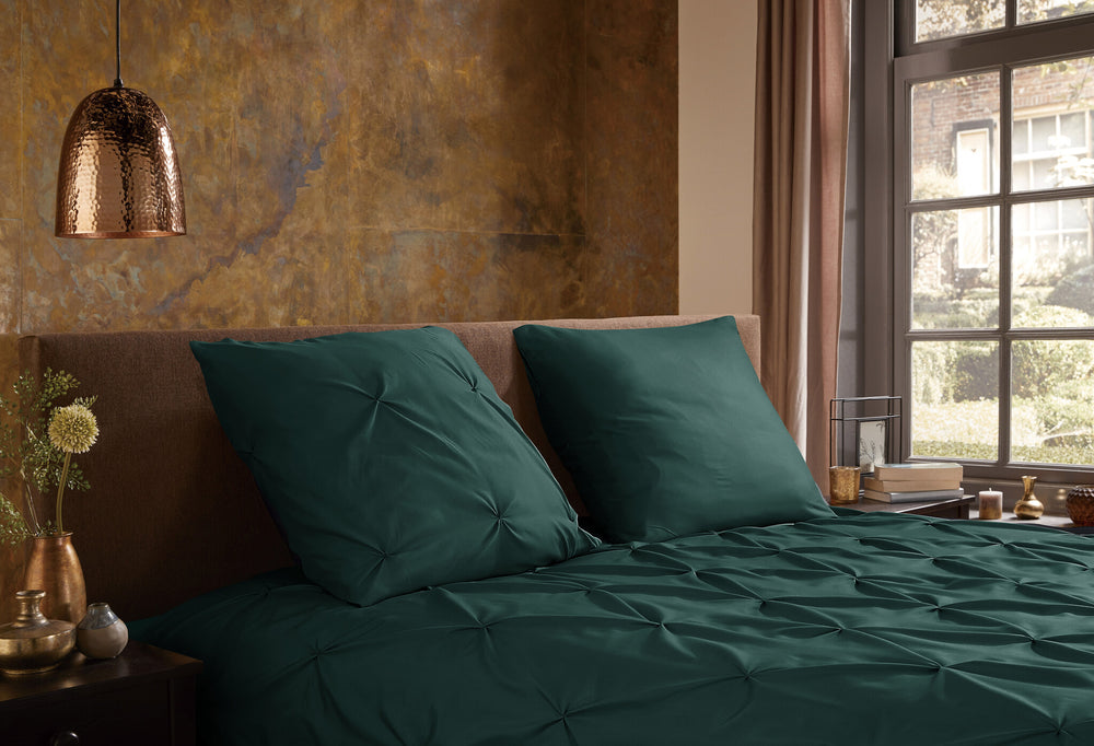 Pure dekbedovertrek Elegance - groen - microvezel