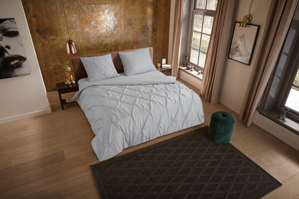 Pure dekbedovertrek Elegance - grijs - microvezel