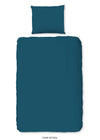 Pure dekbedovertrek uni - petrol - microvezel