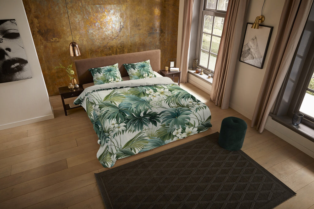 Pure dekbedovertrek Virna - groen - Microvezel