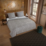 Pure dekbedovertrek Zigzag - Taupe - Microvezel