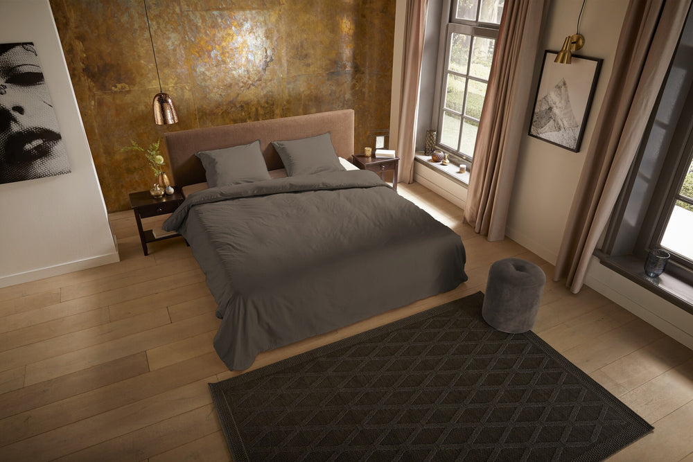 Pure dekbedovertrek uni taupe - Microvezel