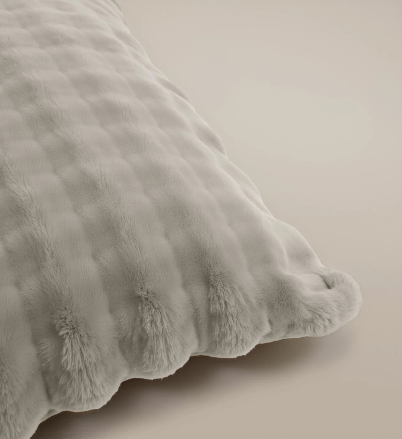 Fleece dekbedovertrek Pom Pom - Off-white