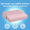 Decoware peuter hoeslaken - katoen - roze - 70x150 cm