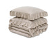 Sleeptime dekbedovertrek Ruffles - Taupe - Microvezel