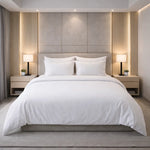 Decoware dekbedovertrek uni - wit - katoensatijn