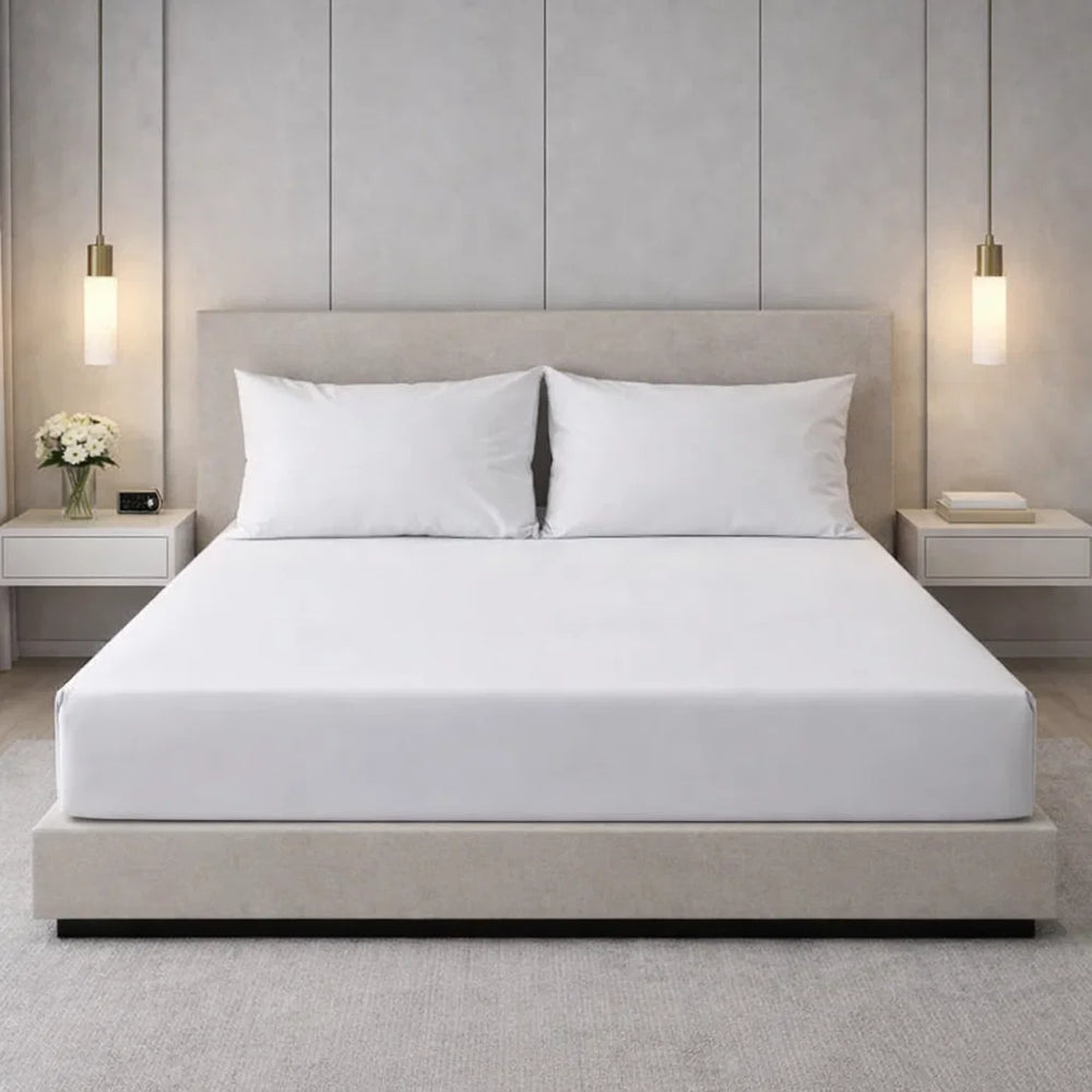 Decoware hoeslaken - Jersey - Wit