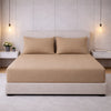 Decoware hoeslaken - jersey - zand