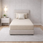 Decoware hoeslaken - jersey - lichtzand