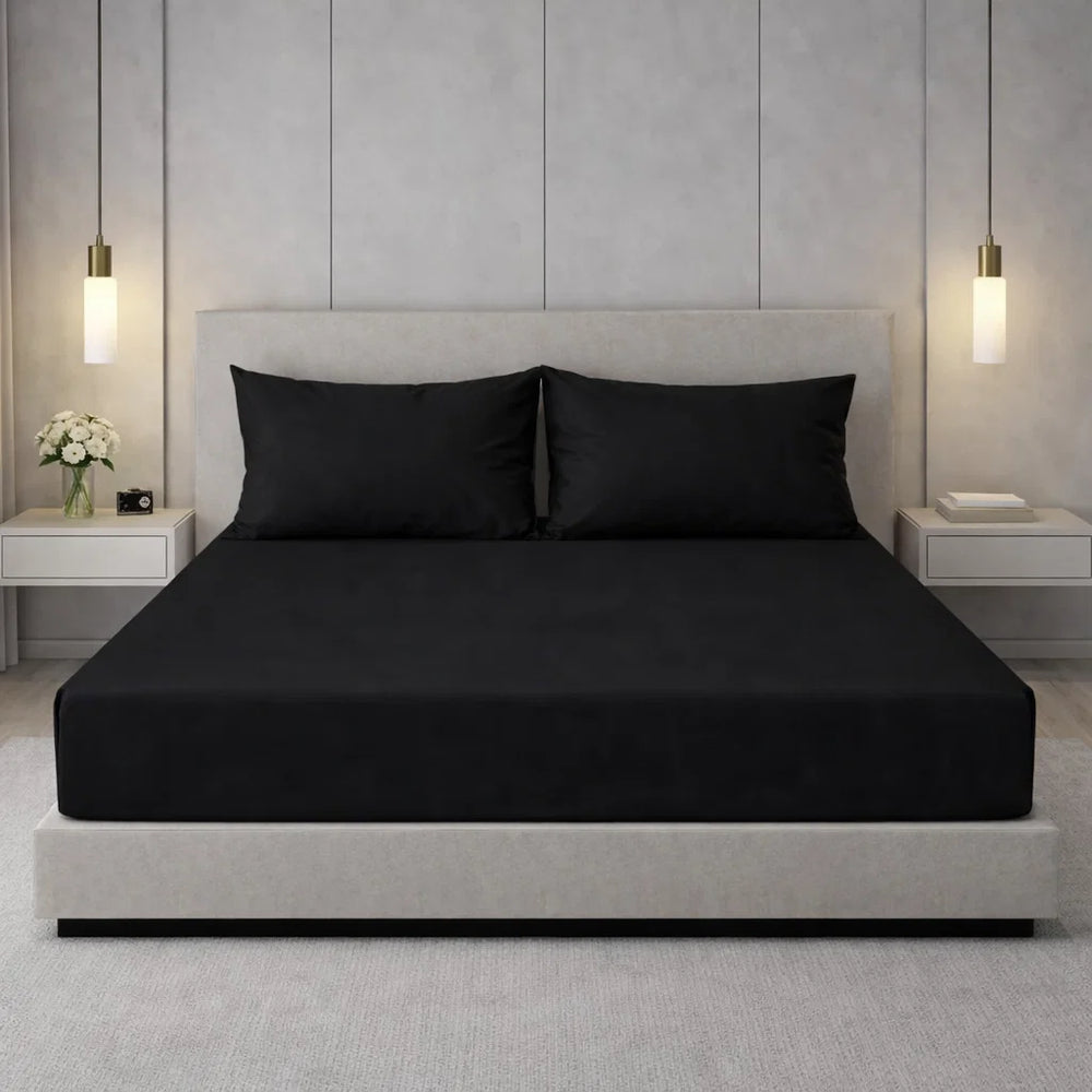 Decoware Hoeslaken - Jersey - Zwart