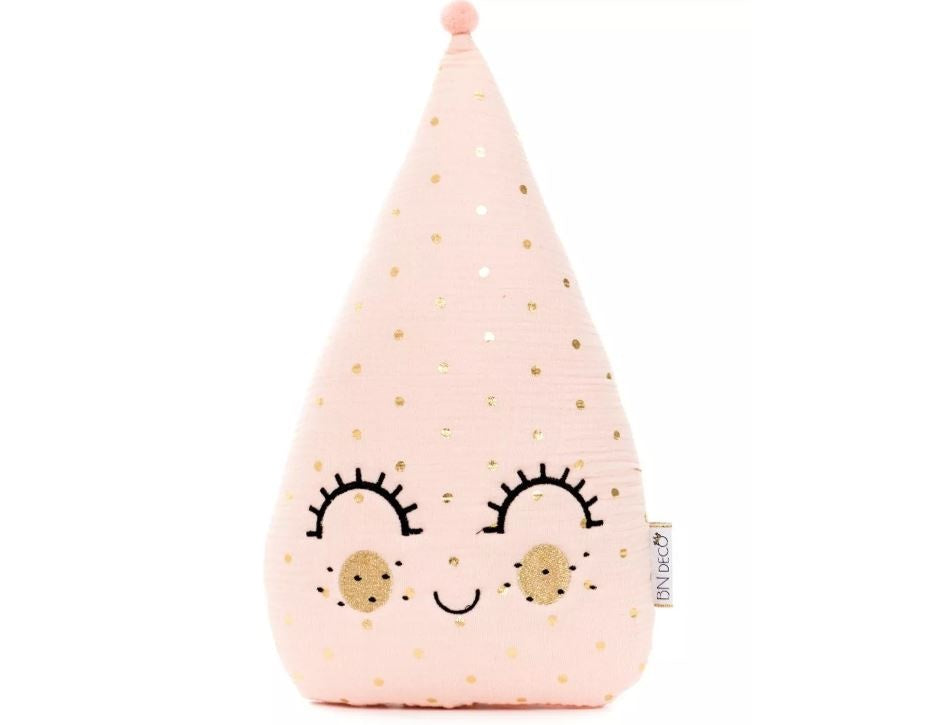 Sierkussen druppel - Zalm roze