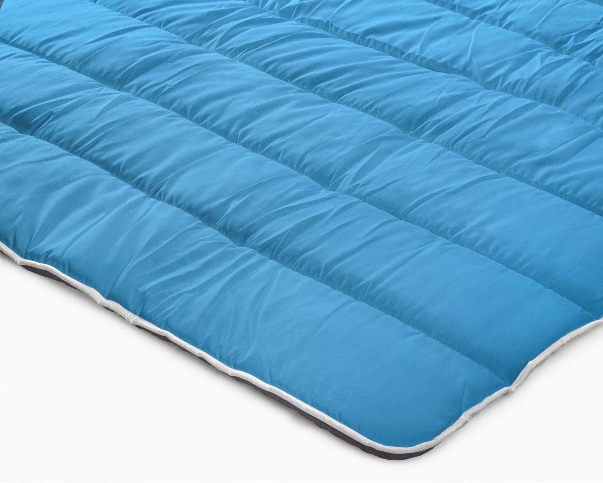 All in one lazy dekbed - Dekbed en overtrek in 1 - Antraciet/Blauw - 240x200 cm
