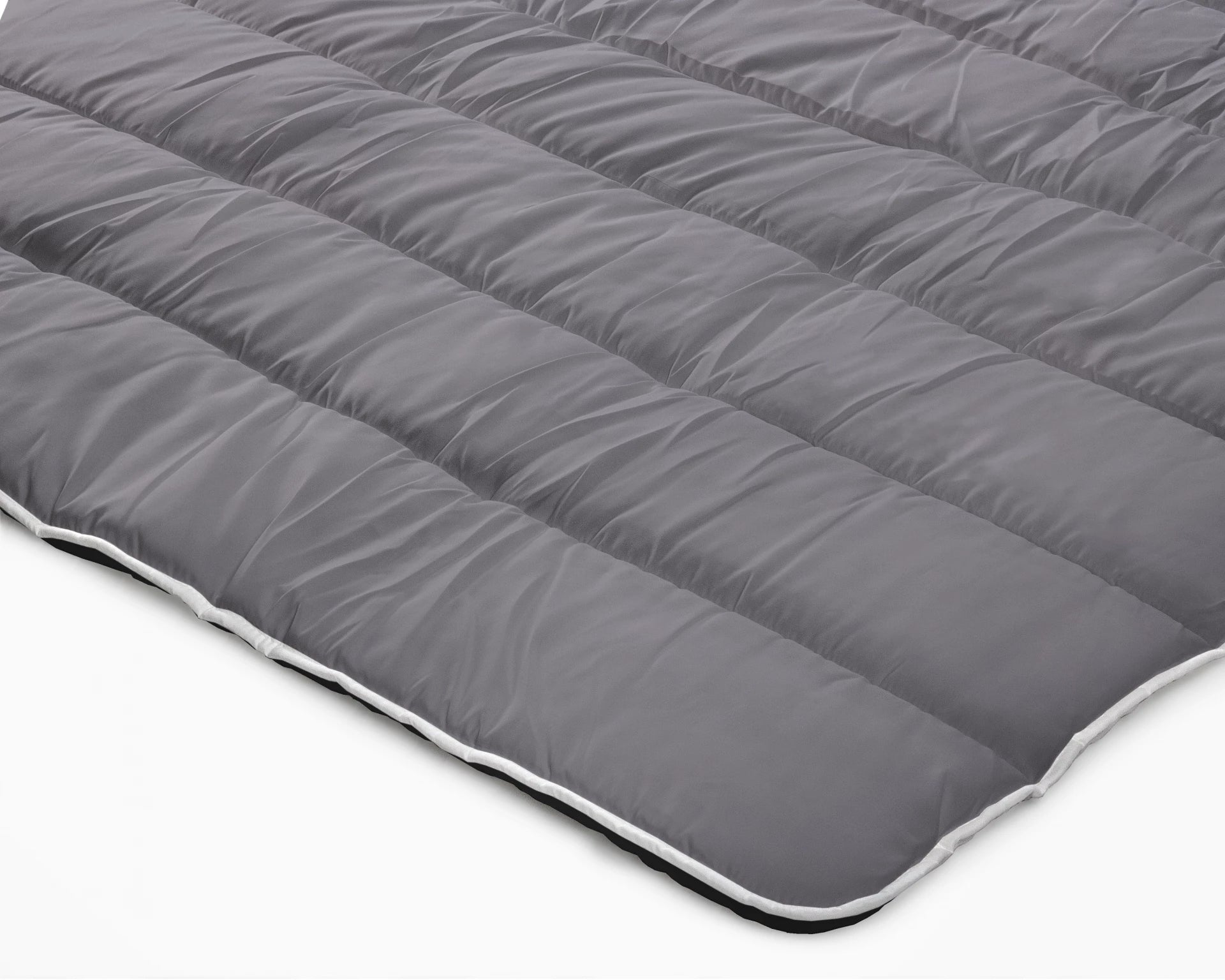 All in one lazy dekbed - Dekbed en overtrek in 1- Zwart/Antraciet
