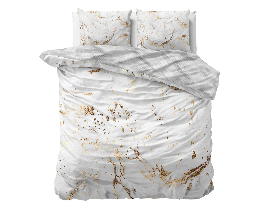 Sleeptime dekbedovertrek Bianco wit - katoensatijn