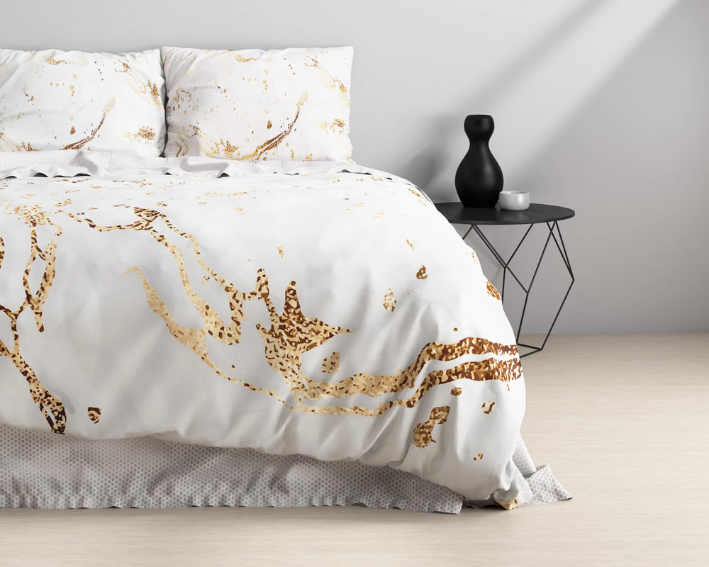 Sleeptime dekbedovertrek Bianco wit - katoensatijn