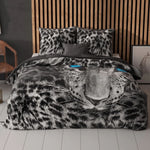 Sleeptime dekbedovertrek Cheetah Grijs - Katoen - 1-persoons (140x220 + 60x70cm)