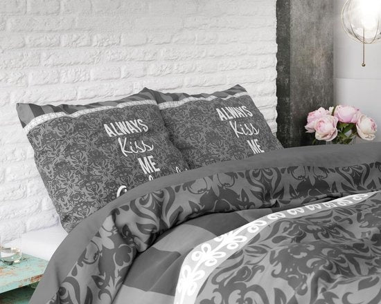 Sleeptime dekbedovertrek Kiss your Love - Katoen - Lits-jumeaux (240x220 + 2st 60x70cm)