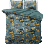 B-keus Velvet dekbedovertrek Luipaard Axel - 240x220 + 2st 60x70 cm