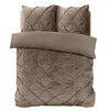 Sleeptime dekbedovertrek Pintuck - taupe - Velvet