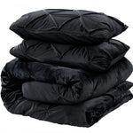 Sleeptime dekbedovertrek Pintuck - velvet - zwart