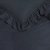 Sleeptime dekbedovertrek Ruffles - Microvezel - Antraciet