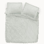 Sleeptime dekbedovertrek ruffles - cappuccino wit - velvet