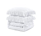 Sleeptime dekbedovertrek Ruffles - Wit - Microvezel