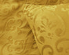 Velvet dekbedovertrek Sultan - embossed - goud - 1-persoons (140x220 + 60x70cm)