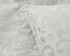 Velvet dekbedovertrek Sultan - embossed - wit - 1-persoons (140x220 + 60x70 cm)