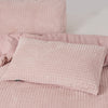 Teddy dekbedovertrek Check - roze - onderkant microvezel - lits-jumeaux