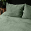 Teddy dekbedovertrek onderkant microvezel - Rib fleece - groen