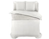 Sleeptime dekbedovertrek velvet band - wit - microvezel