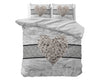 Sleeptime dekbedovertrek Home is Heart - wit - microvezel - 2-persoons
