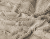 Faux fur dekbedovertrek onderkant microvezel Check - Beige