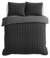 Fleece dekbedovertrek Pom Pom - antraciet