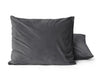 Antraciete kussenslopen - velvet (Per 2 st)