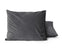 Antraciete kussenslopen - velvet (Per 2 st)