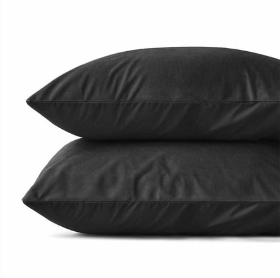 Kussensloop (Per 2 st) - Zwart - Velvet