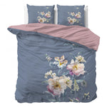 Sleeptime dekbedovertrek Gigi - bloemen - blauw - Microvezel