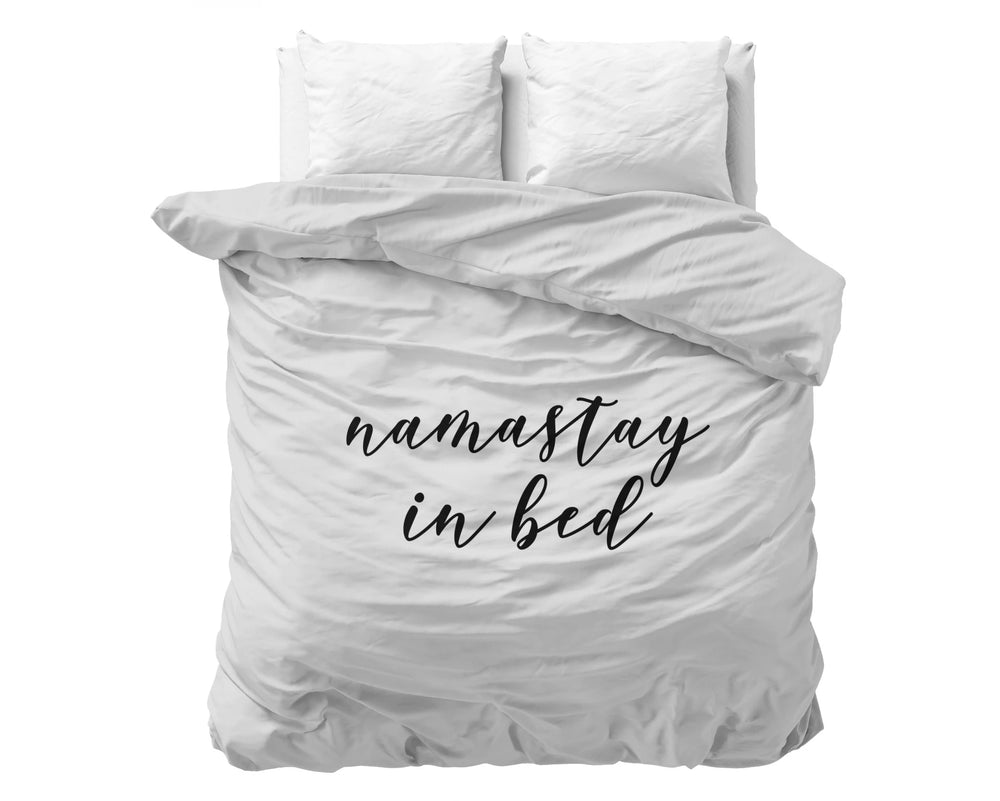 Sleeptime dekbedovertrek Namastay - Wit - Microvezel - 1-persoons (140x220 + 60x70cm)
