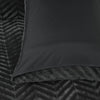 Teddy dekbedovertrek onderkant microvezel - Chevron - Antraciet