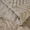Teddy dekbedovertrek onderkant microvezel - Chevron - Taupe